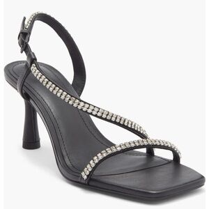 Malou Crystal Strappy Sandal (Women). Size 4M
